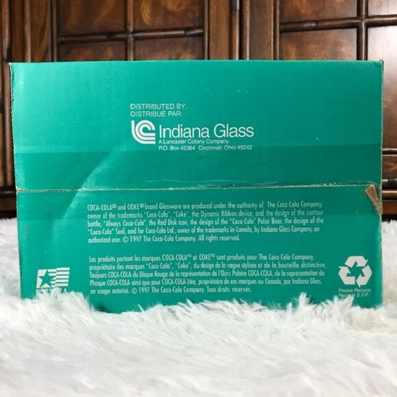 NWOT Set of 6 Vintage Coca-Cola 'Cubs and Seal' Decorated 16oz Glasses Set - Picture 14 of 16